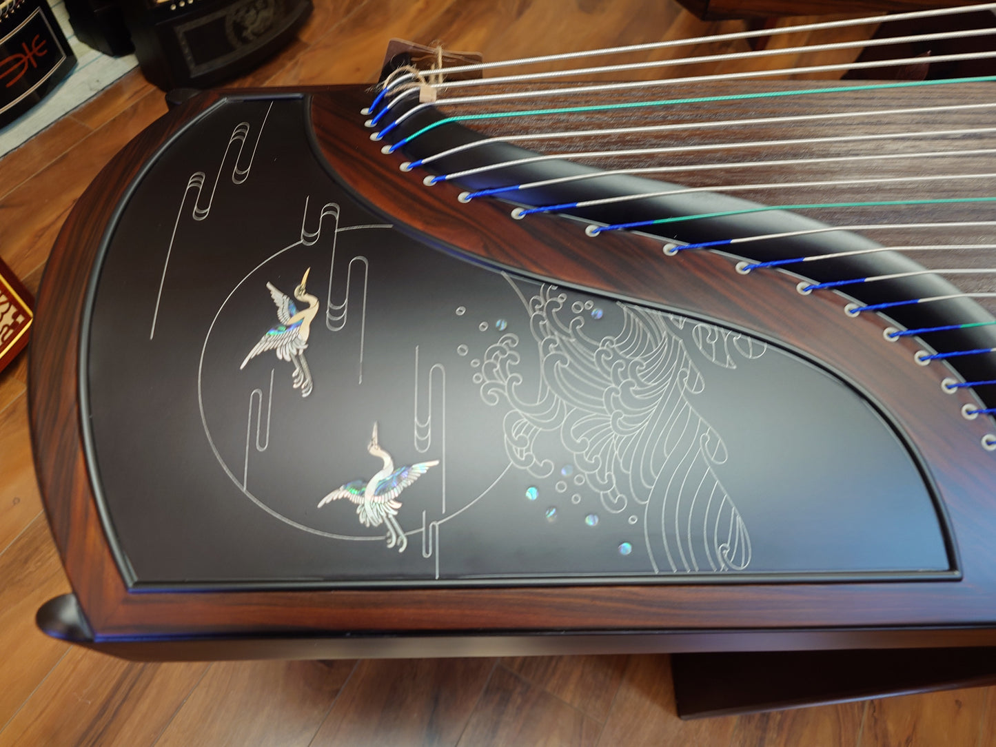 Tangxiang Indian Rosewood Guzheng with Inlay "Autumn Says"