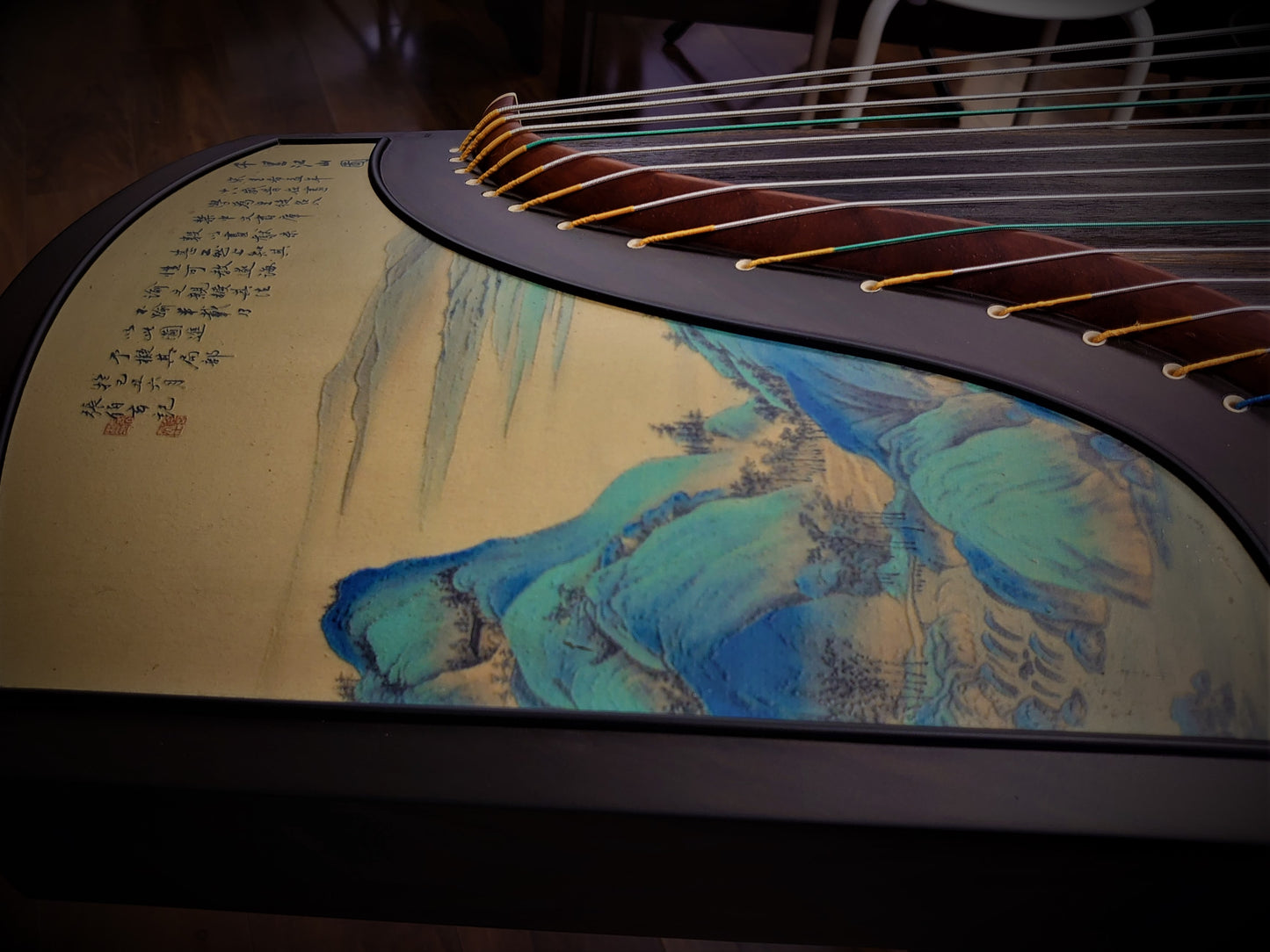 Songbo Madagascar Rosewood "A Thousand Li of Rivers and Mountains" Guzheng