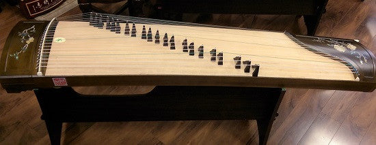 Tianyi Nanmu Guzheng with Mica Inlay "Jasmine Frgrance"